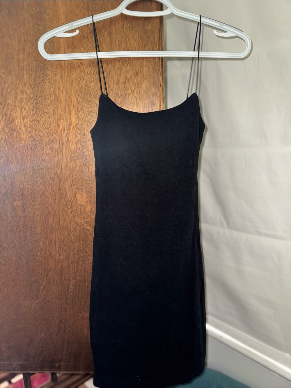 Zara Black Spaghetti Strap Mini Dress